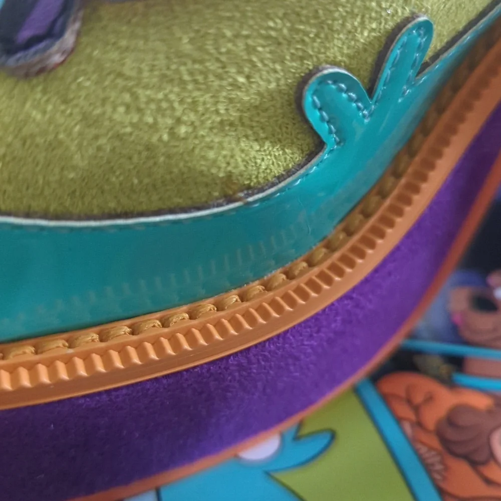 Irregular Choice Scooby-Doo Heels in Purple, Yellow, and Teal - Picture 6 of 6